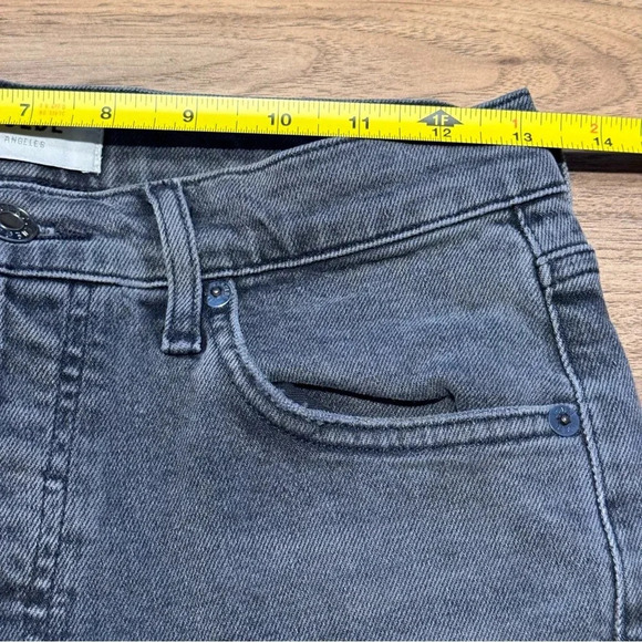 AGOLDE Women’s Nico High Rise Slim Fit Denim Jeans Ceremony Gray 25 Button Fly - Picture 7 of 8